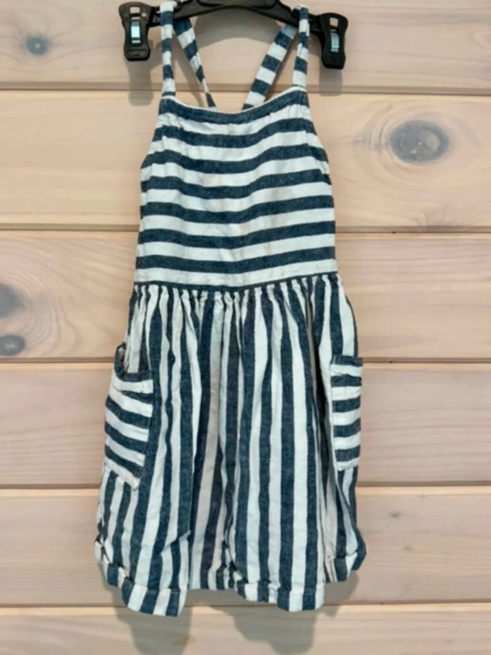 Carters Striped Navy & White Girls' Sundress 4T